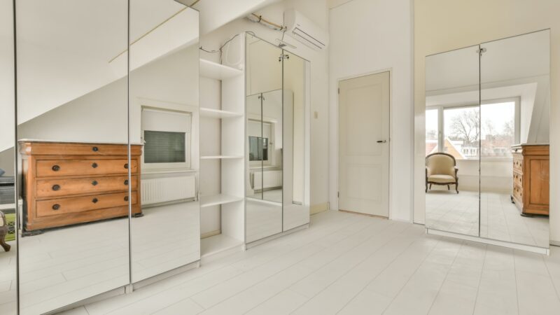 Dressing room with wardrobes